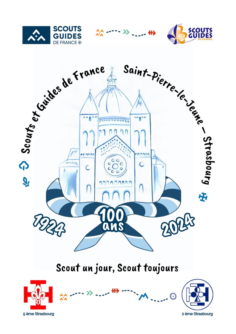 Affiche des 100 ans du groupe St Pierre-Le-Jeune